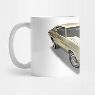 Vintage 1970 Chevrolet Chevelle SS Gold Mug